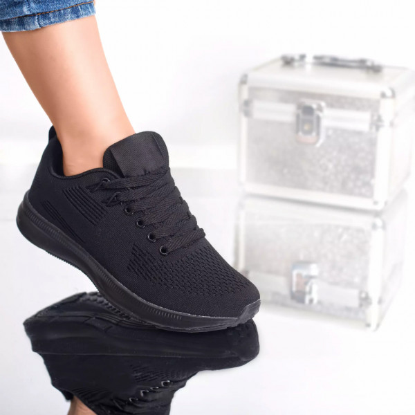 Спортни обувки cathy black textile
