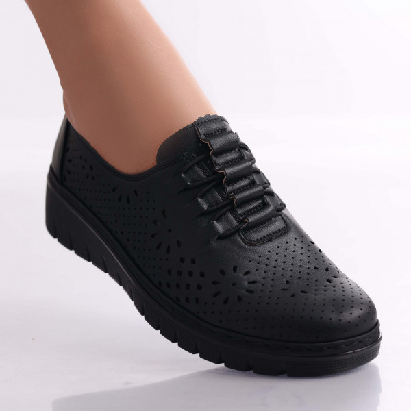 Casta Ladies Casual Shoes Μαύρο Οικολογικό Δέρμα