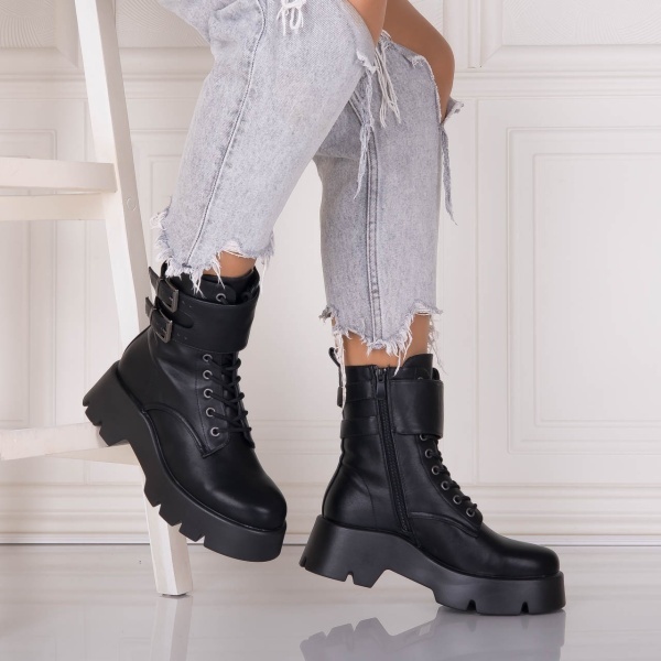 Ghete Dama Negre din Piele Ecologica Janisca