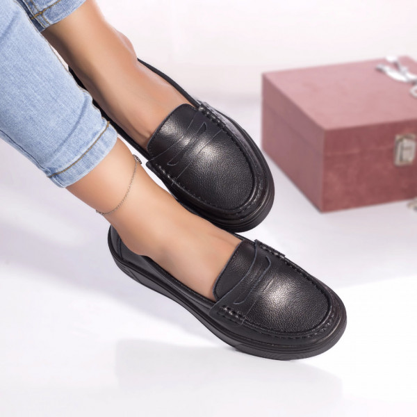 Ежедневни обувки мокасини albertina от естествена кожа черни