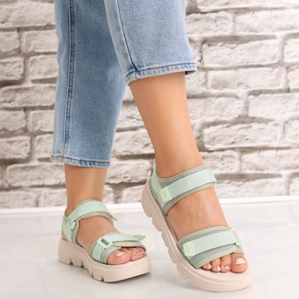 Sandale dama Fara toc Vegzi din Textil Madisin