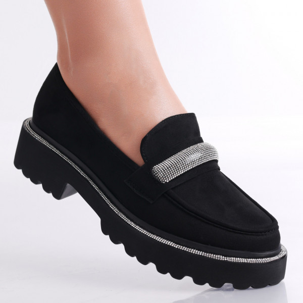 Γυναικεία casual παπούτσια Μαύρο φιλικό προς το περιβάλλον δέρμα Nima