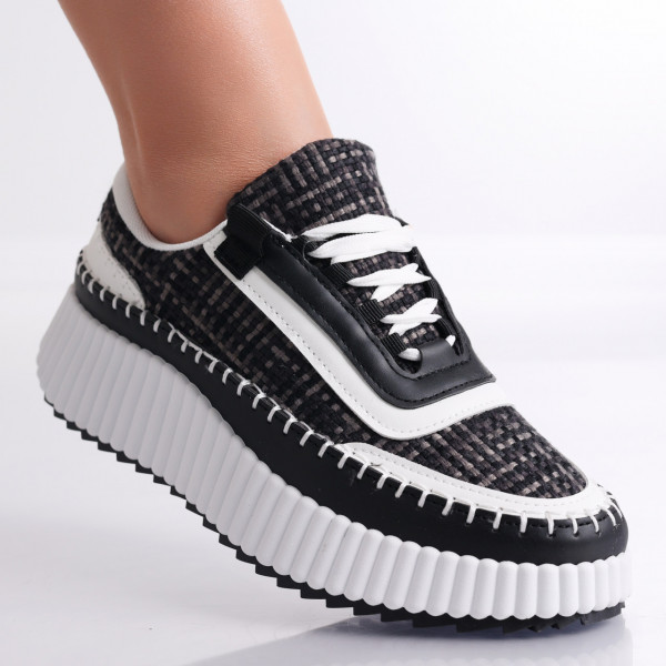 Calina Ladies Μαύρο μαύρο βιολογικό δέρμα Sneakers
