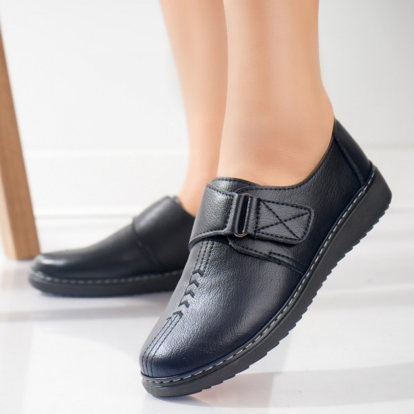 Γυναικεία casual παπούτσια σε οικολογικό δέρμα Μπλε Vodo