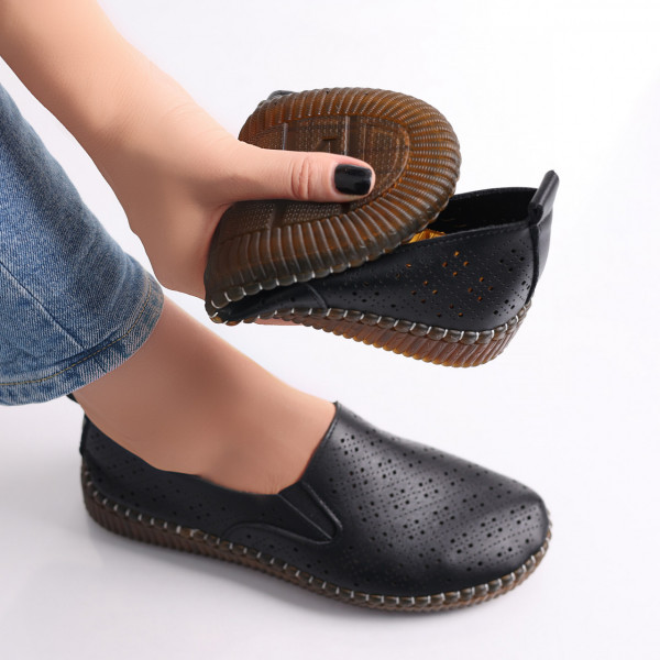 Дамски ежедневни обувки Black Sovani Ecological Leather