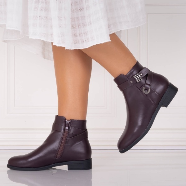 Ghete Dama Imblanite Maro din Piele Ecologica Opimia