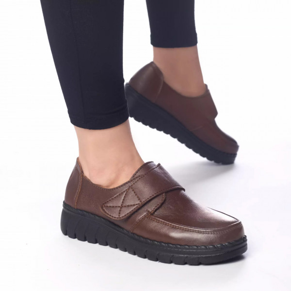 Pantofi casual nicole maro piele ecologica