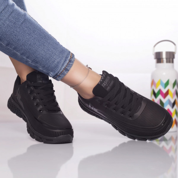 Αθλητικά παπούτσια narena textile μαύρο