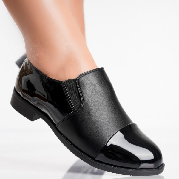 Дамски ежедневни обувки Black Ecological Leather Lcuita Dorina