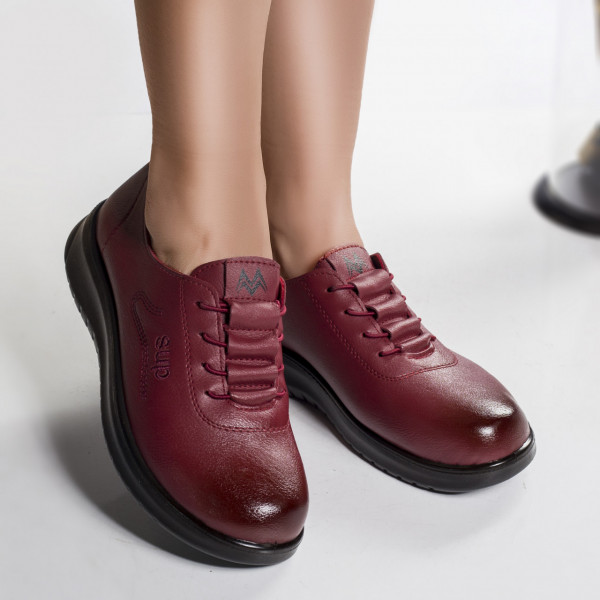 Ежедневни обувки kaina червена еко кожа