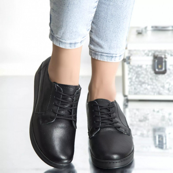 Ежедневни обувки tery черни от естествена кожа
