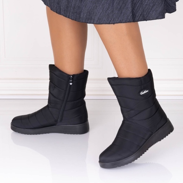 Cizme Dama Imblanite Negre din Fas Aenela