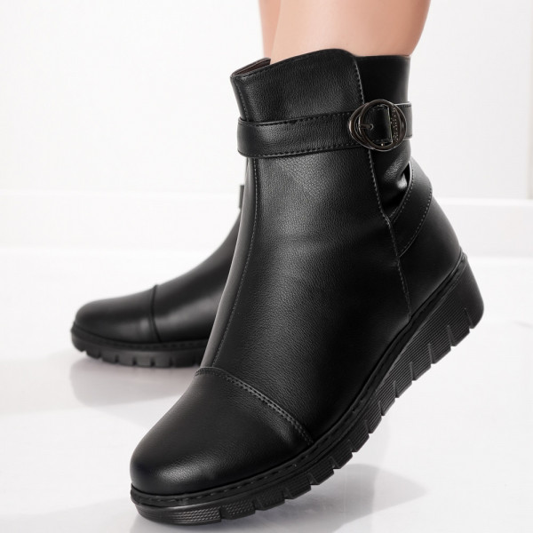 Fanoi Γυναικείες μπότες με μαύρη σόλα από οικολογικό δέρμα