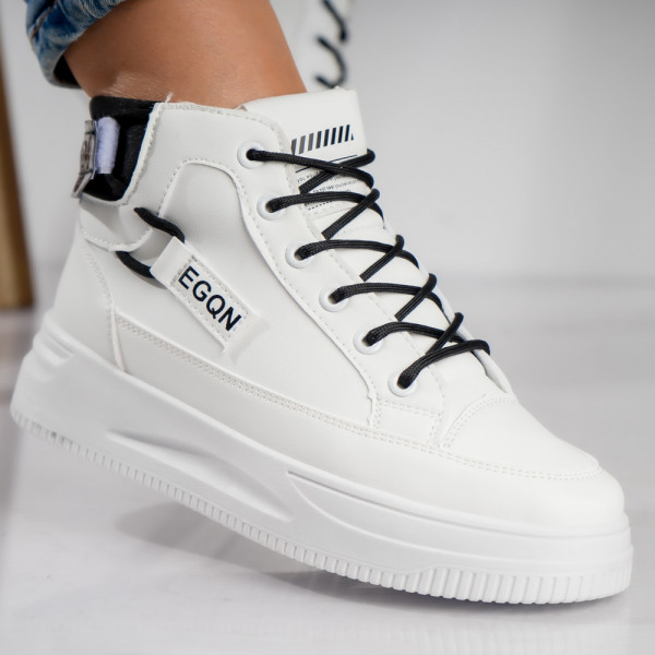 Otera Γυναικεία λευκά αθλητικά παπούτσια από οργανικό δέρμα