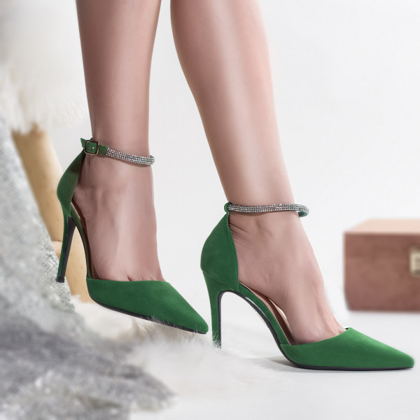 Κυρίες παπούτσια eco δέρμα πράσινο tolib