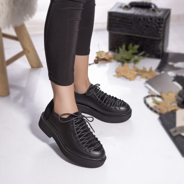 Κυρίες casual παπούτσια brooklyn μαύρο σουέτ