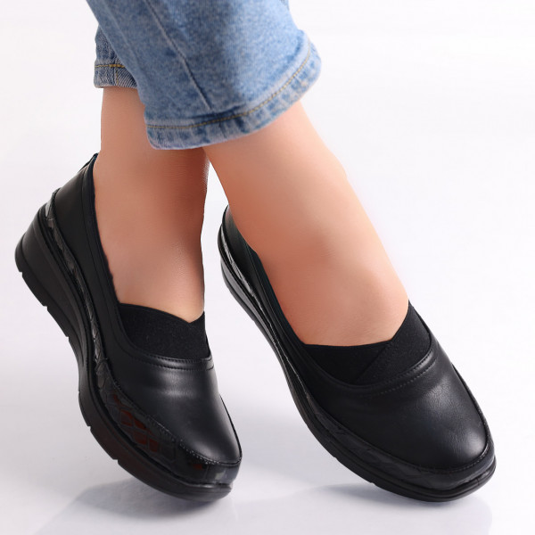 Дамски ежедневни обувки Black Muriel Ecological Leather