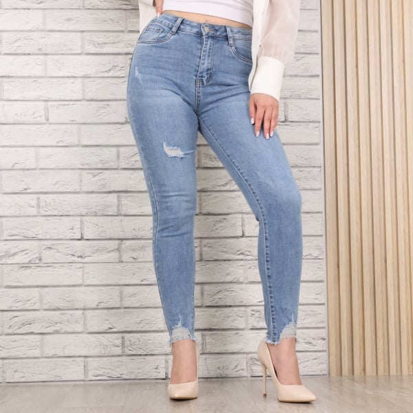 Blugi Dama Skinny Fit Albastri Karinia