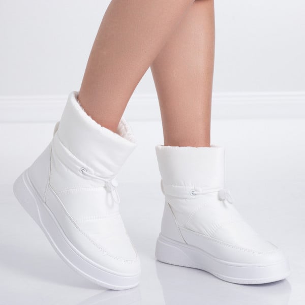 Marwa Beam Λευκές γυναικείες μπότες
