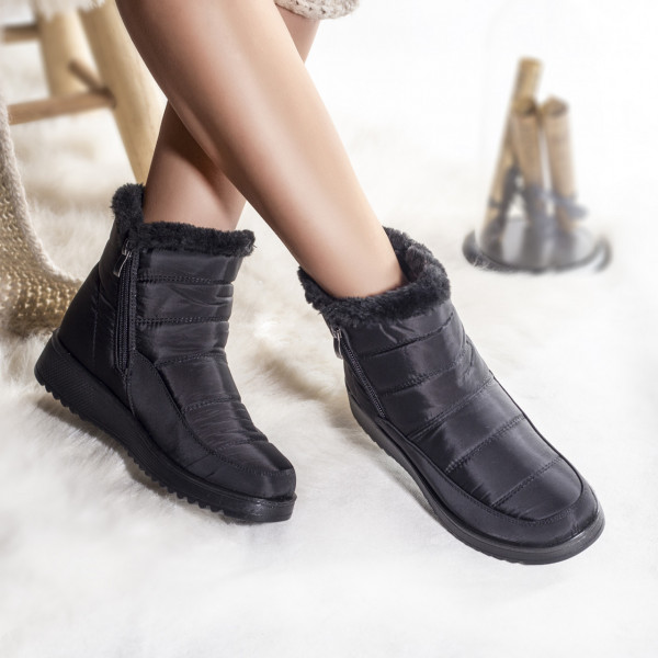 Γυναικείες αδιάβροχες αδιάβροχες μπότες φασολιών μαύρες aila