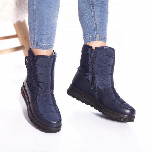 Γυναικείες αδιάβροχες μπλε μονοκόμματες αδιάβροχες μπότες