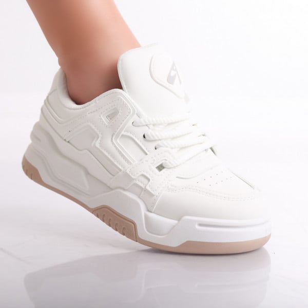Yuridia Γυναικεία λευκά αθλητικά παπούτσια από οργανικό δέρμα