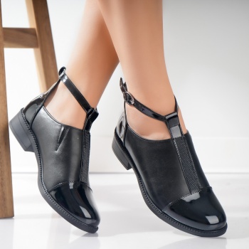 Γυναικεία casual παπούτσια Μαύρο Nava Ecological Leather - Img 4