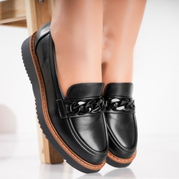 Γυναικεία casual παπούτσια Μαύρο Sahin Eco Leather - Img 2