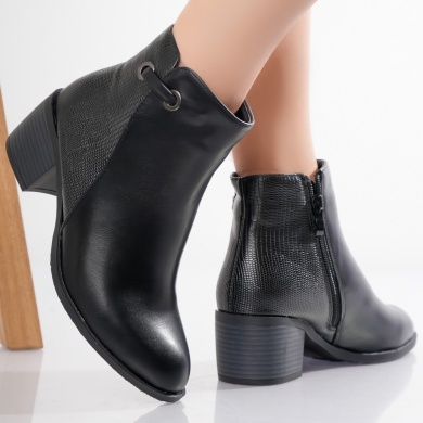 Γυναικείες μπότες Glandi Μαύρο Eco Leather μπότες - Img 3