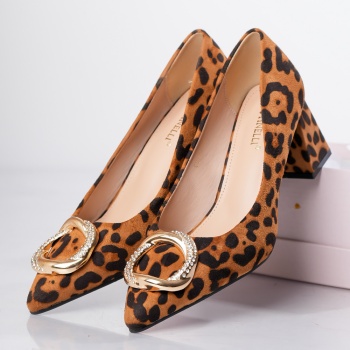 Berga γυναικεία παπούτσια με animal print από οργανικό δέρμα - Img 6