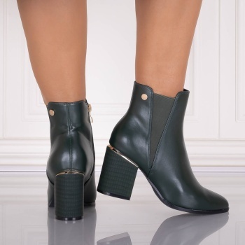 Botine dama Verzi din Piele Ecologica Lamisa - Img 4