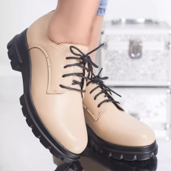 Casual παπούτσια katy βερίκοκο eco leather - Img 4