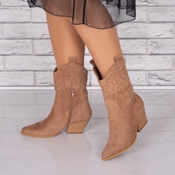 Ciocate dama Camel din Piele Ecologica Intoarsa Talina