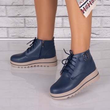 Ghete dama mblanite Bluemarin din Piele Naturala Galesia