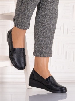 Pantofi casual Negrii dama din Piele Ecologica Aveline - Img 2