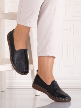 Pantofi casual Negrii dama din Piele Ecologica Belvina - Img 4