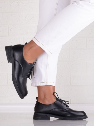 Pantofi dama casual Negri din Piele Ecologica Surana - Img 4