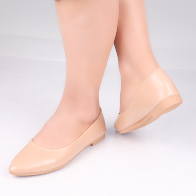 Radina Ecological Leather Khaki Μπαλαρίνες για κυρίες - Img 4