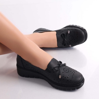 Γυναικεία casual παπούτσια Black Ailen Ecological Leather - Img 5