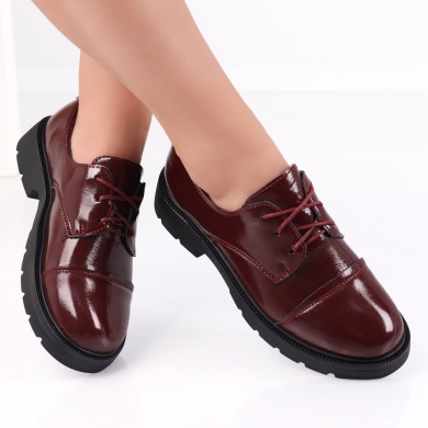 Bordo Κυρίες Casual παπούτσια από οικολογικό δέρμα Avama Lacquered - Img 2