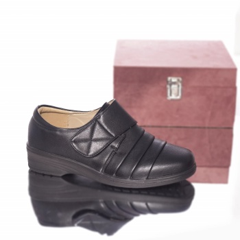 Casual παπούτσια guzelia eco leather μαύρο - Img 4