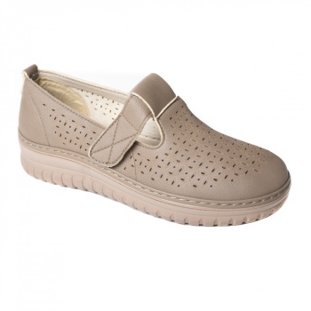 Casual χακί γυναικεία παπούτσια από eco leather maliza - Img 6
