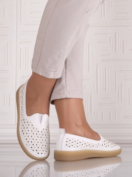 Pantofi casual Alb dama din Piele Ecologica Belvina - Img 3