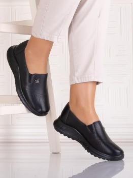 Pantofi casual Negrii dama din Piele Ecologica Aurasta - Img 3