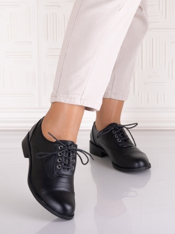 Pantofi casual Negrii dama din Piele Ecologica Ortansa