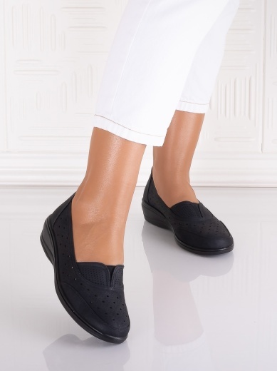 Pantofi dama casual Negri din Piele Ecologica Audara - Img 5