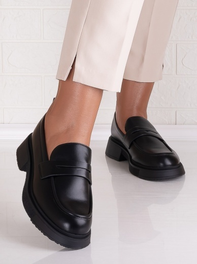 Pantofi dama casual Negri din Piele Ecologica Eryas - Img 5