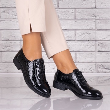 Pantofi dama casual Negri piele ecologica Maisie