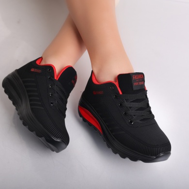 Γυναικεία αθλητικά παπούτσια Black/Red από Lulea Textile - Img 5