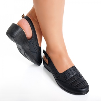 Γυναικεία casual παπούτσια Μαύρο Nelpa Ecological Leather - Img 6